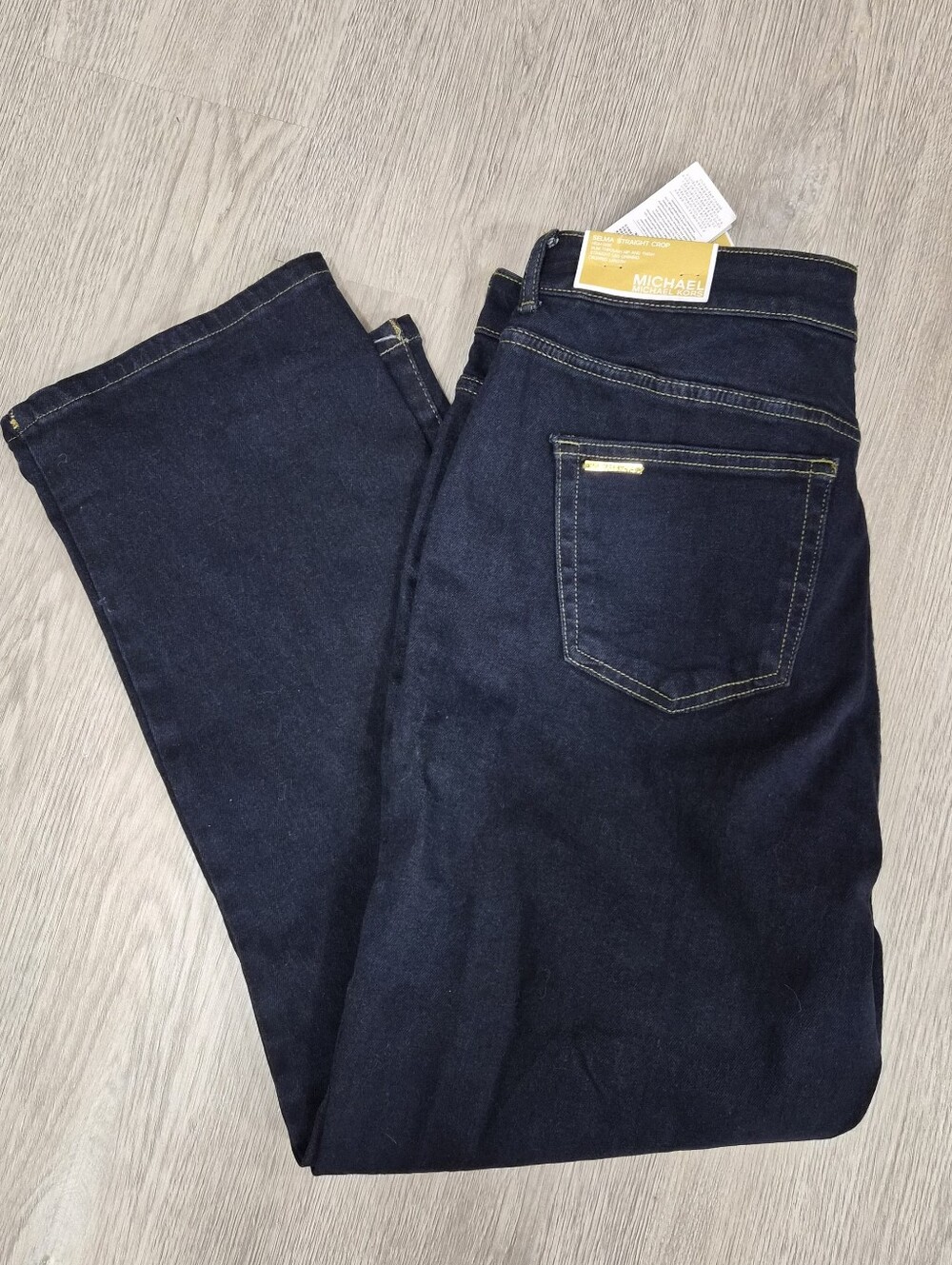 Michael Kors Dark Indigo High-Rise Jeans - Size 16 - New With Tags